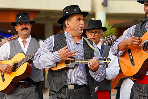 Folklore group in Maspalomas, timple, Gran Canaria, Spain