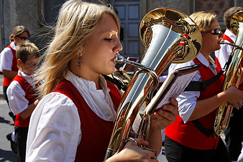 Festival, Muennerstadt, Rhoen, Franconia, Bavaria, Germany