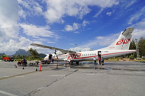 Air Tahiti, Bora Bora Airport, Leeward Islands, Society Islands, French Polynesia, Pacific Ocean