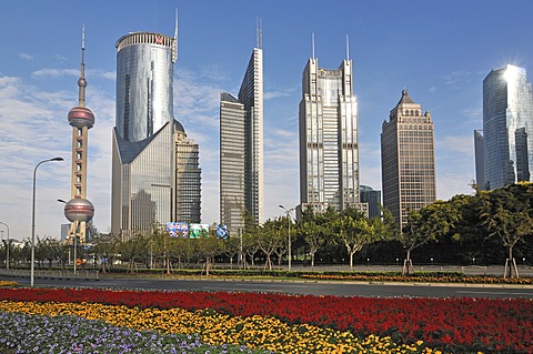 Lujiazui Park, Oriental Pearl Tower, Pudong, Shanghai, China, Asia