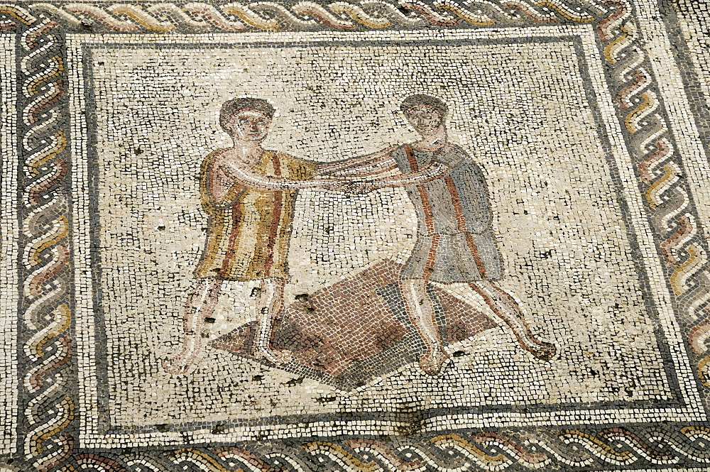 Mosaic, ancient palace, Zippori National Park, Israel, Middle East