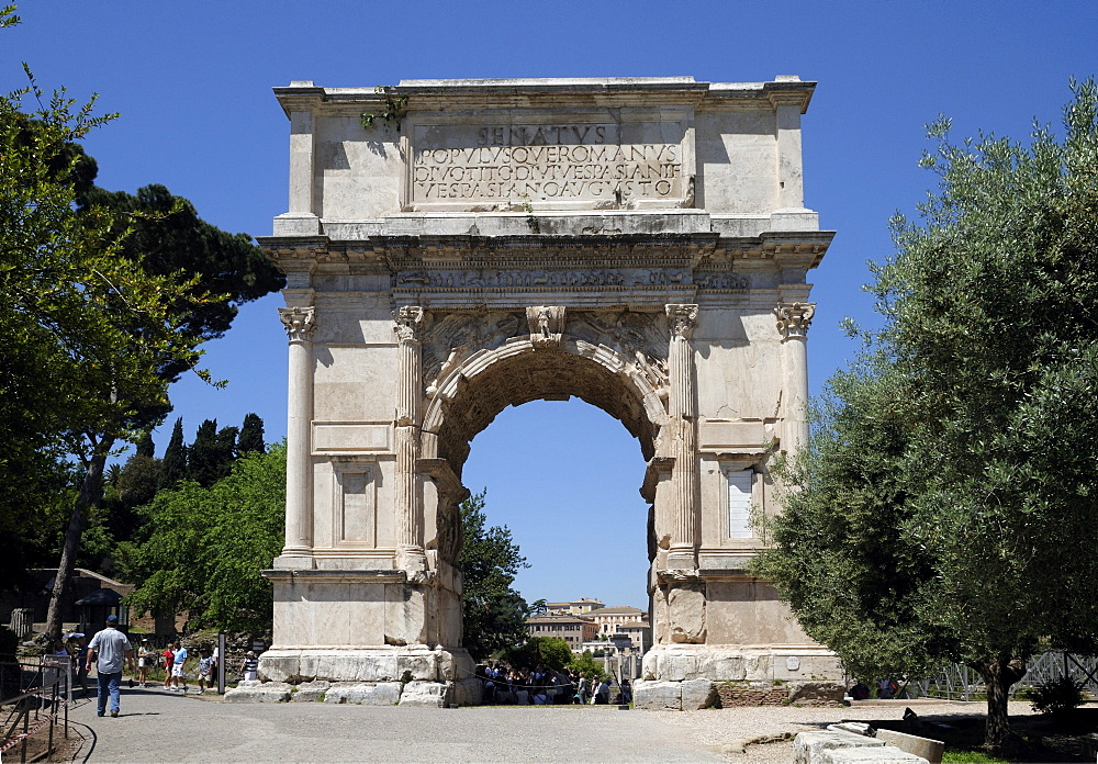 Arch of Titus, triumphal arch, Rome, Italy, Europe