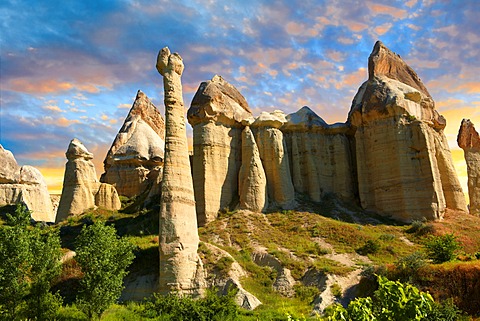 Fairy chimneys, Love Valley, Cappadocia, Turkey