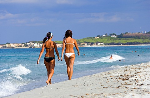 Take a walk on the beach of La Caletta, Sardinia, Italy