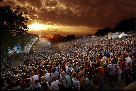 Loreley open-air stage, St. Goarshausen, Rhineland-Palatinate, Germany, Europe