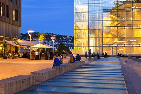 Waranga Bar Club, Art Museum, Kleiner Schlossplatz square, Stuttgart, Baden-Wuerttemberg, Germany, Europe