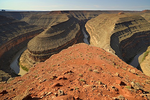 Meander bend of the San Juan River, Goosenecks State Park, San Juan County, Utah, United States of America, USA