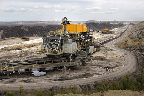 Lignite mining, Welzow-SÃ¼d open pit, Welzow, Brandenburg, Germany, Europe