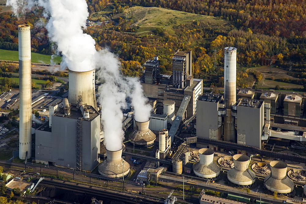 Frimmersdorf Power Station, RWE Power, lignite power plant, Grevenbroich, Rhineland, North Rhine-Westphalia, Germany, Europe