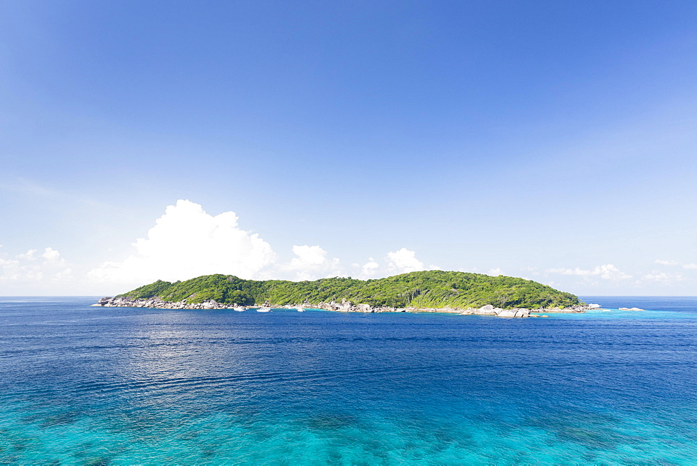 View to Ko Ba Ngu Island, also known as Ko Bayuor, Mu Ko Similan National Park, Similan Islands, Phang Nga province, Thailand, Asia