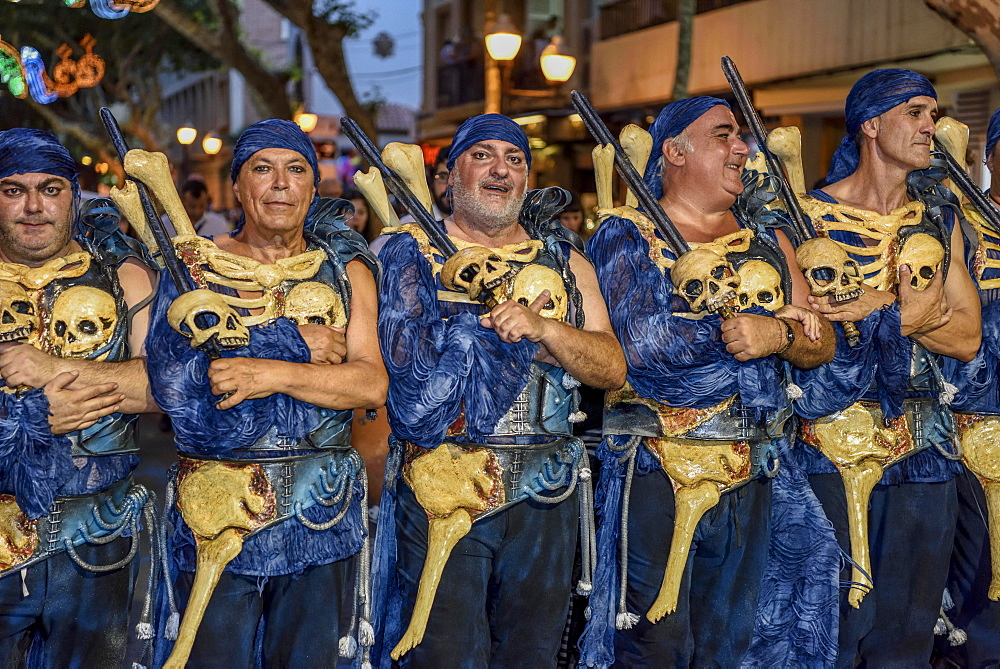 Parade, Moros y Cristianos, Moors and Christians, Dénia, Province of Valencia, Costa Blanca, Spain, Europe