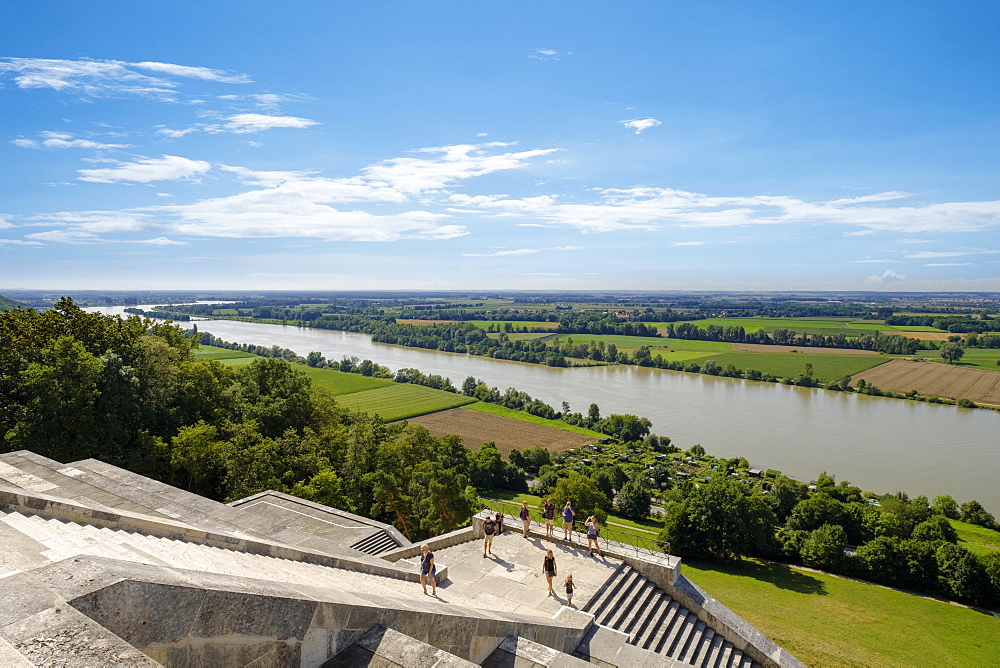 Danube, view from Walhalla, Donaustauf, Upper Palatinate, Bavaria, Germany, Europe