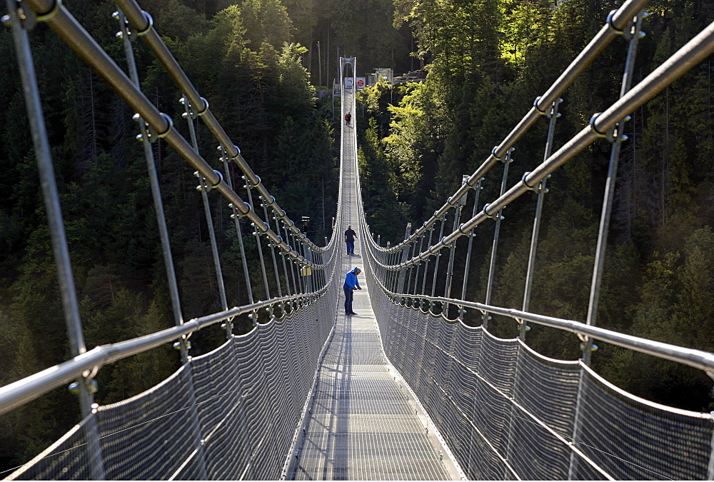 Suspension bridge Highline 179, near Reutte, Tyrol, Austria, Europe