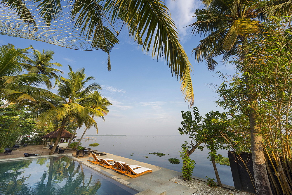 Pool, Hotel Purity, Malabar Escapes, Vembanad lake, Kerala, India, Asia