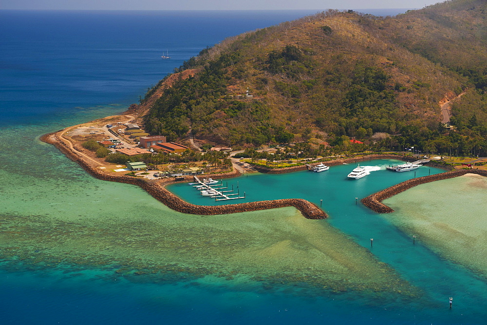 Aerial view of the Whitsunday Islands, Queensland, Australia, Oceania