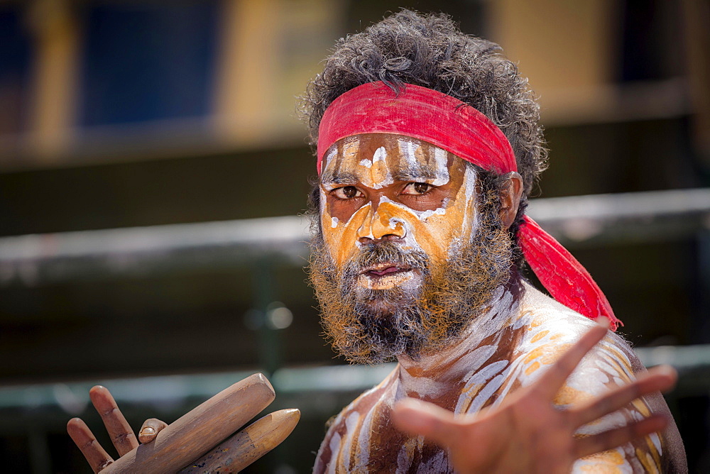 Aboriginal Australian dancer, Sydney, Australia, Oceania