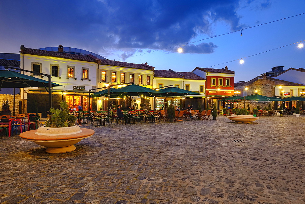 Old bazaar, Pazari i Vjetër, historic bazaar district, Korca, Korça, Albania, Europe