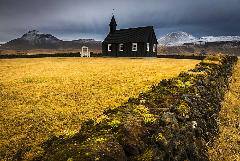 Budir Kirka, church, Snaefellnes, West Iceland, Iceland, Europe