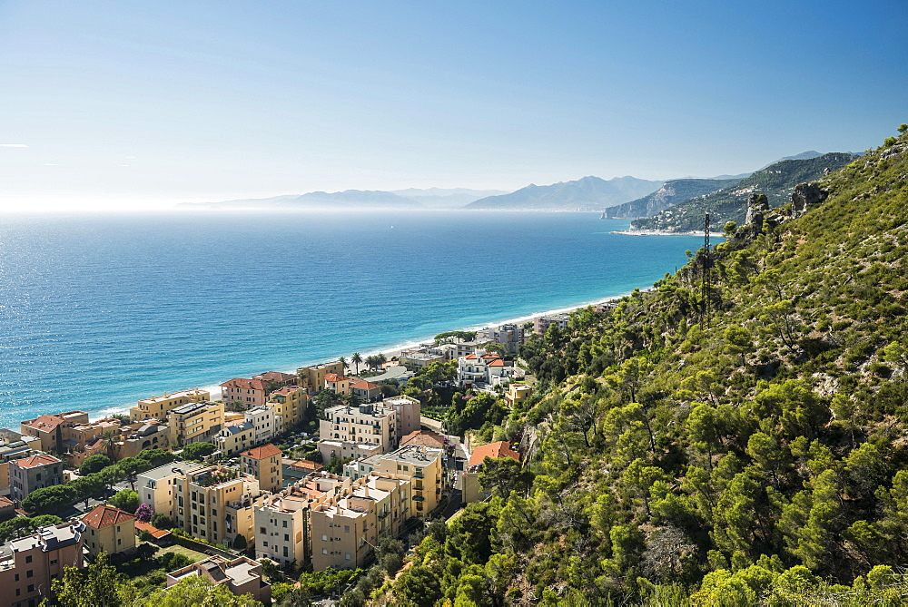 The village of Varigotti on the coast, Finale Ligure, Liguria, Italy, Europe