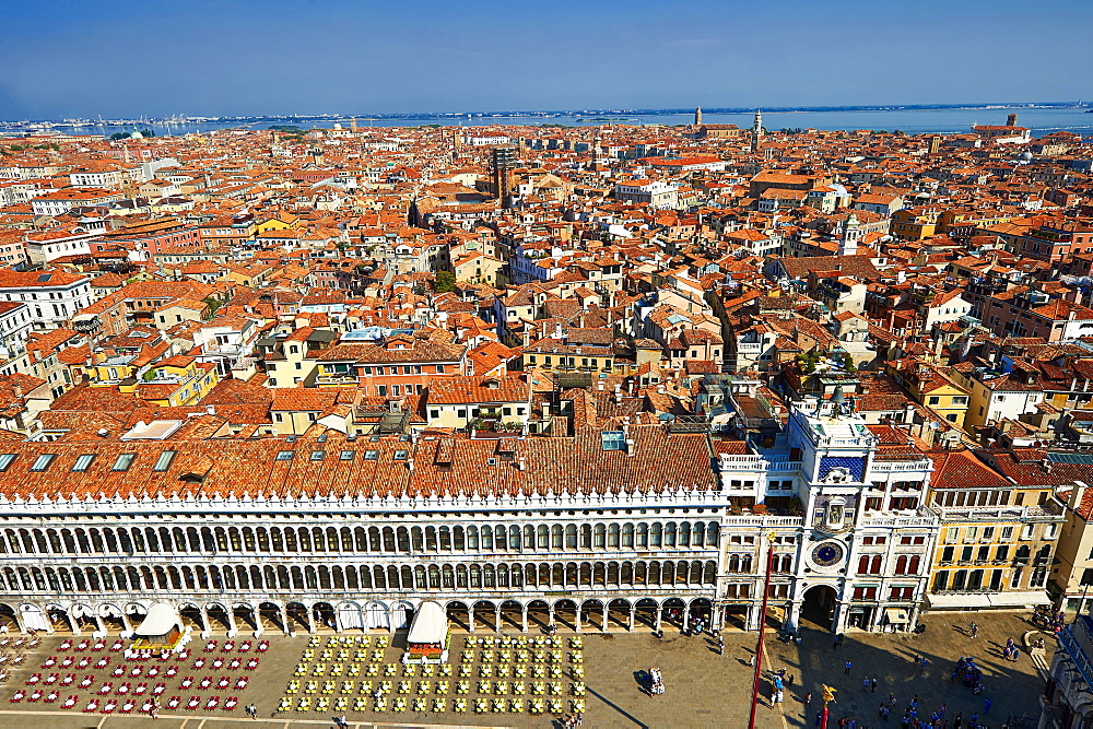 View of Saint Mark's Square, Venice, Veneto Region, Italy, Europe
