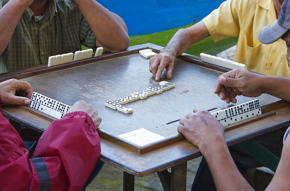 Four men playing dominoes, Havana, Cuba, Central America