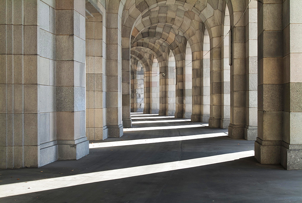 Portico, Congress Hall of the Nazi Party, 1933-1945, not completed, Documentation Centre Nazi Party Rally Grounds, Nuremberg, Bavaria, Germany, Europe