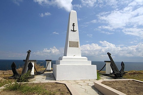 Monument to the Lost Seamen, Zmiinyi Island, Snake Island, Black Sea, Odessa, Ukraine, Eastern Europe