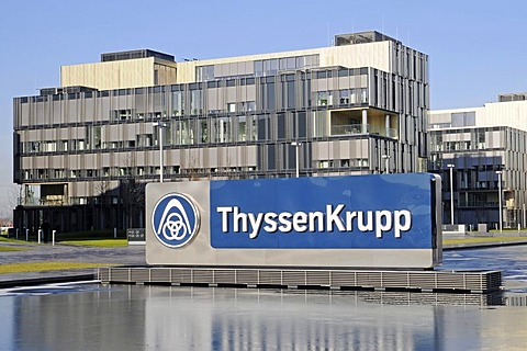 ThyssenKrupp, headquarters, Krupp town, steel industry, Essen, Ruhr Area, North Rhine-Westphalia, Germany, Europe, PublicGround