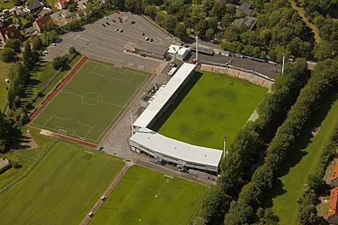 Aerial view, Wersestadion, Sportpark Nord Ahlen, Ruhr Area, North Rhine-Westphalia, Germany, Europe