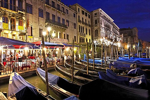 Gondolas, San Marco district, Venice, UNESCO World Heritage Site, Venetia, Italy, Europe