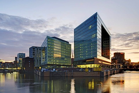 Building of the Spiegel publishing house and the Ericus-Contor building on Ericusspitze, Hafencity district, Hamburg, Germany, Europe