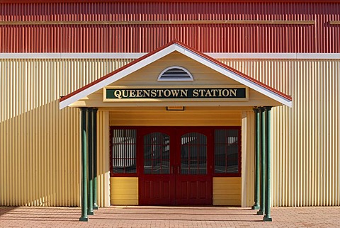 Railway station in Queenstown, Tasmania, Australia