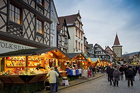 Christmas market, Gengenbach, Baden-Wuerttemberg, Germany, Europe