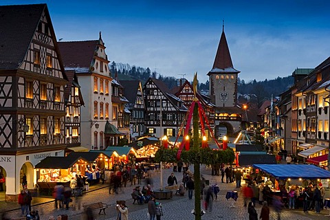 Christmas market, Gengenbach, Baden-Wuerttemberg, Germany, Europe