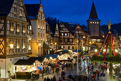 Christmas market, Gengenbach, Baden-Wuerttemberg, Germany, Europe