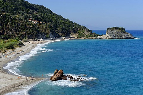 Potami beach at Karlovasi, Samos island, southern Sporades, Aegean sea, Greece, Europe