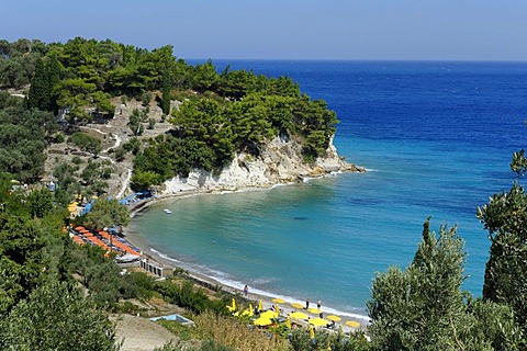 Tsabou beach at Kokkari, Samos island, southern Sporades, Aegean sea, Greece, Europe