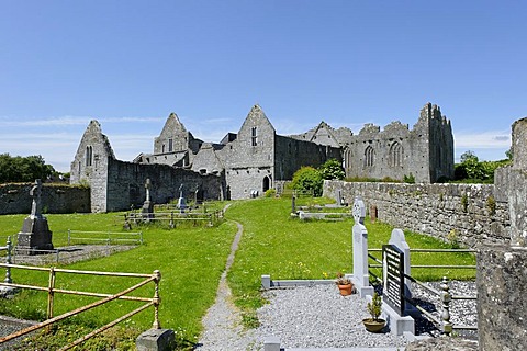 Ruins of the former Franciscan monastery, Askeaton, County Limerick, Ireland, Europe