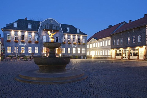 Kaiserringhaus on Marktplatz, market square, restaurant, Goslar, UNESCO World Heritage Site, Harz region, Lower Saxony, Germany, Europe, PublicGround