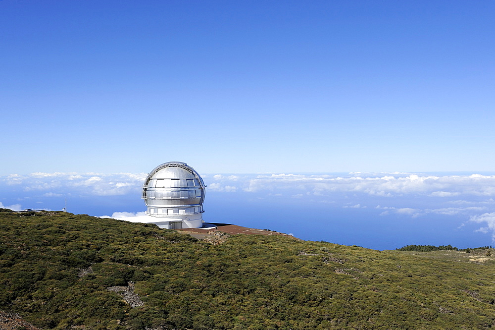 Astronomical Observatory on the Roque de los Muchachos, Gran Telescopio Canarias, telescope, La Palma, Canary Islands, Spain, Europe, PublicGround