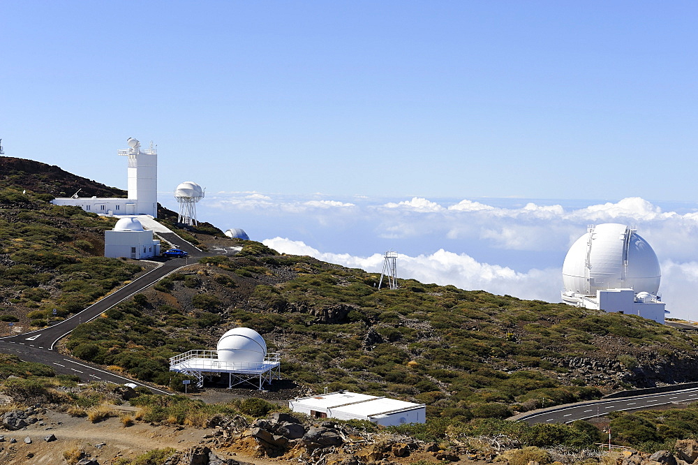 Astronomical Observatory on the Roque de los Muchachos, Gran Telescopio Canarias, telescope, La Palma, Canary Islands, Spain, Europe, PublicGround