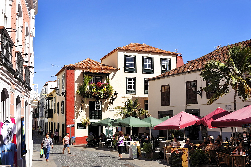 Old town of Santa Cruz de la Palma, Placeta de Borrero, capital of La Palma, Canary Islands, Spain, Europe, PublicGround