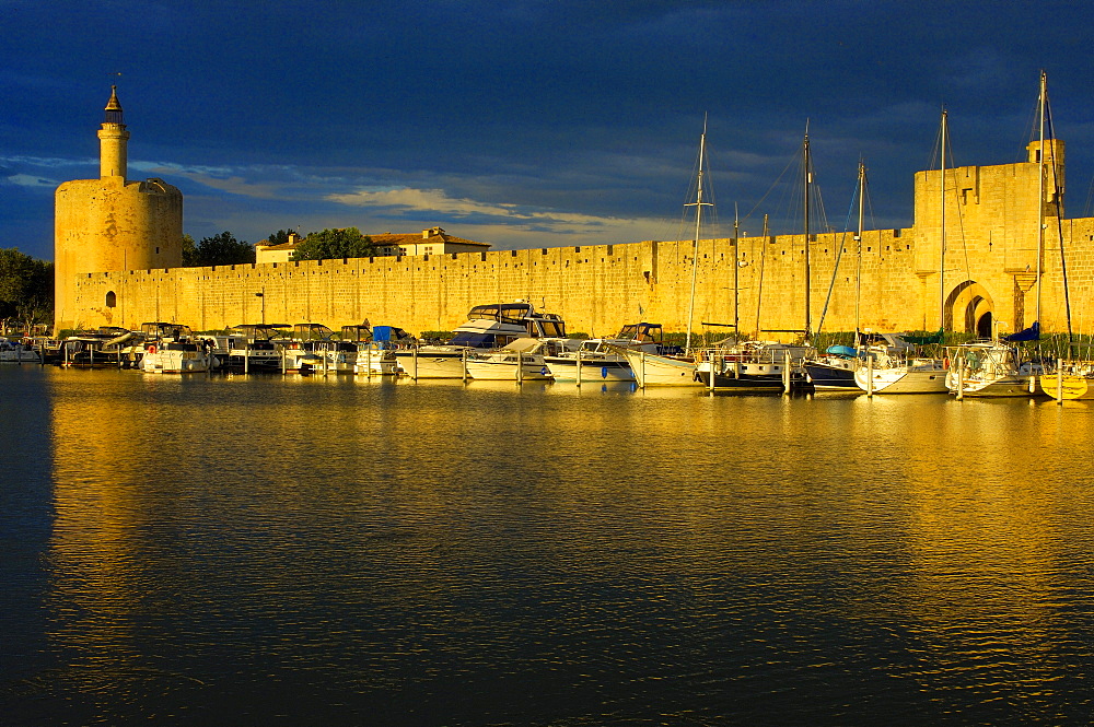 Constance Tower, city wall, Aigues-Mortes, Petit Camargue, Gard department, Languedoc-Roussillon Region, France, Europe