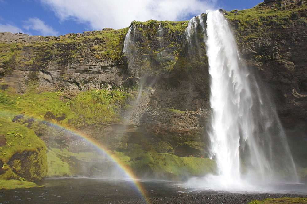 Seljalandsfoss waterfall, South Iceland, Iceland, Europe