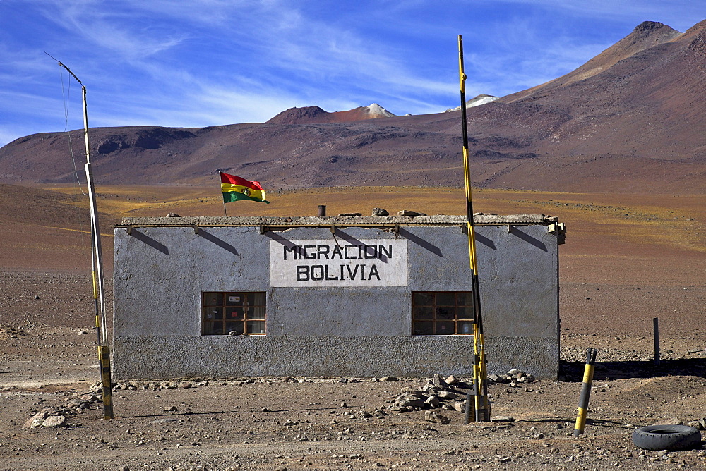 Bolivian - Chilean border station near San Pedro, Potosi, Bolivia, South America