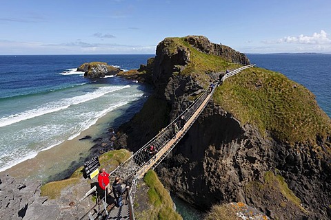 Carrick-a-Reed Rope Bridge, County Antrim, Northern Ireland, United Kingdom, Europe