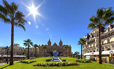 Casino and Hotel de Paris, Place du Casino, Monte Carlo, Principality of Monaco, Europe, PublicGround