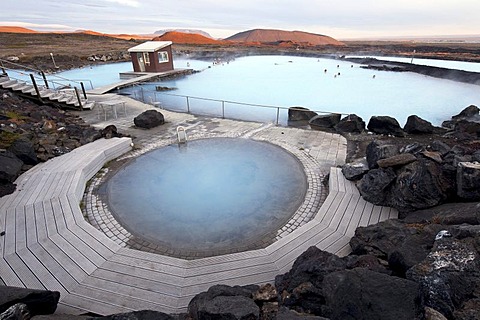 Geothermal pool, Myvatn Nature Bath, Myvatn, Iceland, Europe