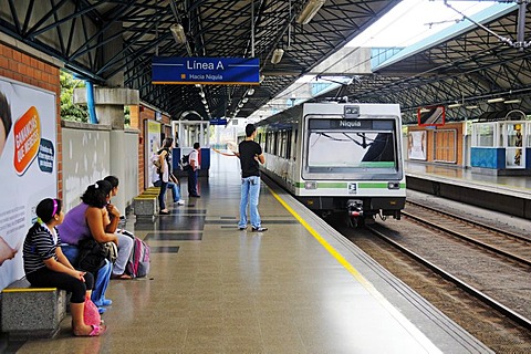 Metro station, Metro de medellin, Medellin, Colombia, South America, Latin America