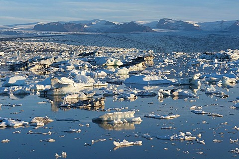 Joekulsarlon Glacial Lagoon, South Iceland, Iceland, Europe